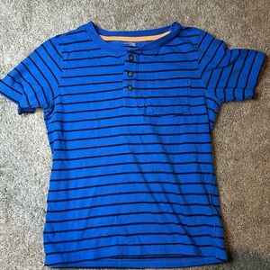 Carter's Blue and Black Striped Henley